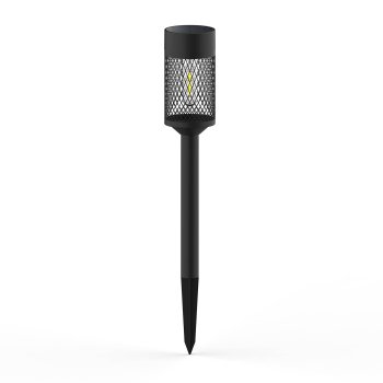 Solar Garden Post Light Forever Light SUNARI FLS-15, Black