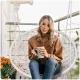 Sofotel Hanging Chair Swing Boho, Beige