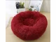 Plush Bed for Large Dogs and Cats, 80cm, Burgundy