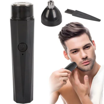Nose and Ear Trimmer for Men with 2 Heads USB