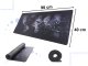 Computer Table Carpet Mat Mouse Pad with World Map - 40x90x0.4 cm