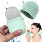 Silicone Ice Roller for Face, Soothing Cryotherapy Massager for Puffiness, Green