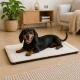 Fabric Pet Mat Bed for Dogs and Cats, 50x35 cm, Dark Brown