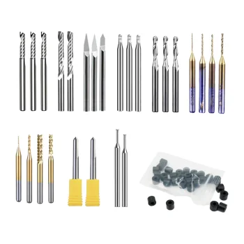 MAKERA Carvera Essential Extended CNC Router Bit Set, 1/8" (52 Pieces)