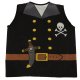 Kids Pirate Carnival Costume (3-8 Years), Black/Brown