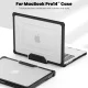 Tech-Protect SmartShell Pro Case for MacBook Pro 14 2021-2025 with Stand, Black/Clear