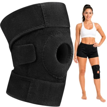 Universal Knee Brace with Velcro, Black