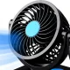 Dual Car Fan USB, Black