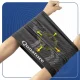 Qunature 11230014002 Sports Neck Warmer, Multifunctional Bandana, One Size - Black