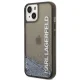 Karl Lagerfeld Liquid Glitter Elong Case for iPhone 14 Plus / 15 Plus - Black