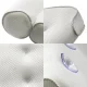 Bath Pillow, Mesh Material, White