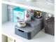 Three-Tier Kitchen Organizer with Drawer, Grey