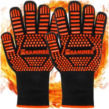 Heat Resistant BBQ and Oven Gloves KAMINER 25416