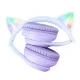 ONIKUMA B90 Wireless Gaming Headset with RGB Cat Ears, Blue/Purple
