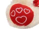 Plush Teddy Bear with Heart Soft Cuddly Toy Gift 30cm, Cream