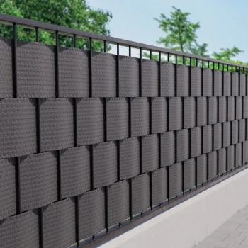 Fence Strip TENAX FLEXI 2.05 x 0.19 m (1000 g/m²), Dark Grey