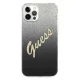 Guess iPhone 12 / 12 Pro Case Glitter Gradient Script, Black