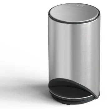 Joseph Joseph Arc 10L Stainless-Steel Pedal Bin, Silver