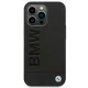 BMW iPhone 14 Pro Max Case Leather Stamp, Black