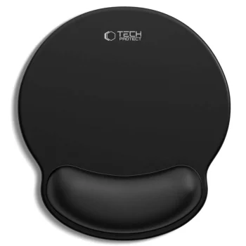 Tech-Protect A200 Mouse Pad with Gel Wrist Rest 25 x 22.5 cm - Black