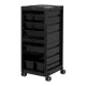 Gabbiano 68B Hairdressing Trolley, Black