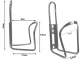 Aluminum Bicycle Water Bottle Holder, Silver