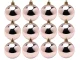 Christmas Baubles Set of 30, Shatterproof Ornaments, Rose Gold