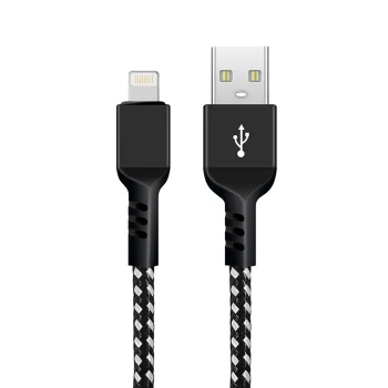 Maclean Lightning to USB-A Cable 2.4A 1m, Black (MCE472)