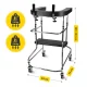 4FIZJO Forearm Gutter Walker with Seat and Wheels