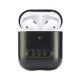 Audi Leather Big Logo Case for AirPods 1 / 2 Black