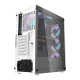Darkflash DK352 Plus PC Case + 4 ARGB Fans, Black and White