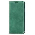 Google Pixel 6a Vintage Leather Skin-Touch Magnetic Case Book Cover, Green