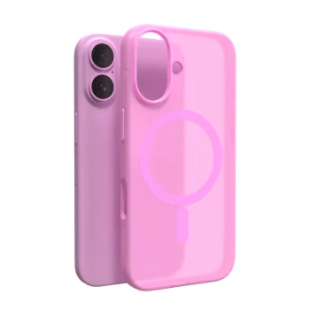 Puro Daylight MagSafe Silicone Case for iPhone 16, Pink