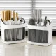 Kitchen Cutlery Drainer and Organizer, Grey