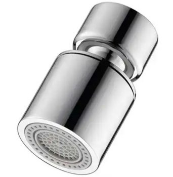 Dual Swivel Faucet Aerator Nozzle, Silver