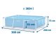Intex 28272 Frame Pool 300 x 200 x 75 cm with Ground Cloth