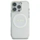 Guess iPhone 16 Pro Max Case IML Metal Colored Circle MagSafe, White