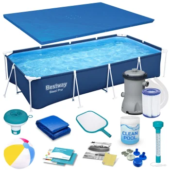 Bestway 56405N Frame Pool 400x211x81 cm, 15-in-1 Set