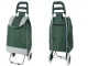 Foldable Shopping Trolley Bag on Wheels, Green