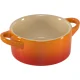 Le Creuset Stoneware Set of 4 Petite Casseroles 0.25 L, Red