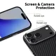 Tech-Protect Ion Carbon MagSafe Case for iPhone 17 Pro Max, Gray/Black