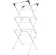 Foldable Vertical Clothes Drying Rack, 3 Levels, White/Black