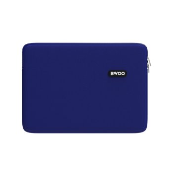 BWOO 15 Inch Laptop Sleeve Water-Resistant Neoprene Case, Navy Blue