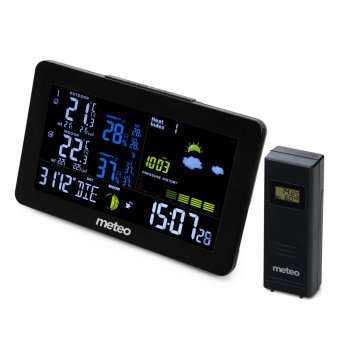 METEO SP99 Wireless Weather Station with Indoor Outdoor Sensor and LCD VA Display