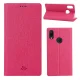 Huawei P Smart Z / Y9 Prime 2019 VILI DMX Cross Texture Leather Wallet Cover Case, Rose