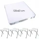 Folding Camping Set: Table and 4 Stools, Aluminum, 120x60 cm