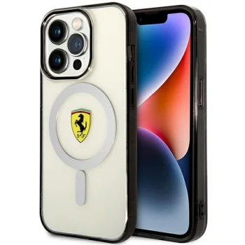 Ferrari iPhone 14 Pro Case Translucent MagSafe, Transparent