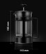 Coffee Tea Brewer French Press Glass Pitcher, 1L