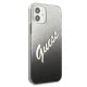 Guess iPhone 12 mini Case Glitter Gradient Script, Black