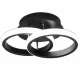Black LED Ceiling Light 20W, 230V, Neutral White